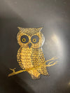 Vintage MCM Couroc of Monterey Inlay Owl Plate