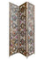 Vintage 3-Piece Bejeweled Metal Screen or Room Divider