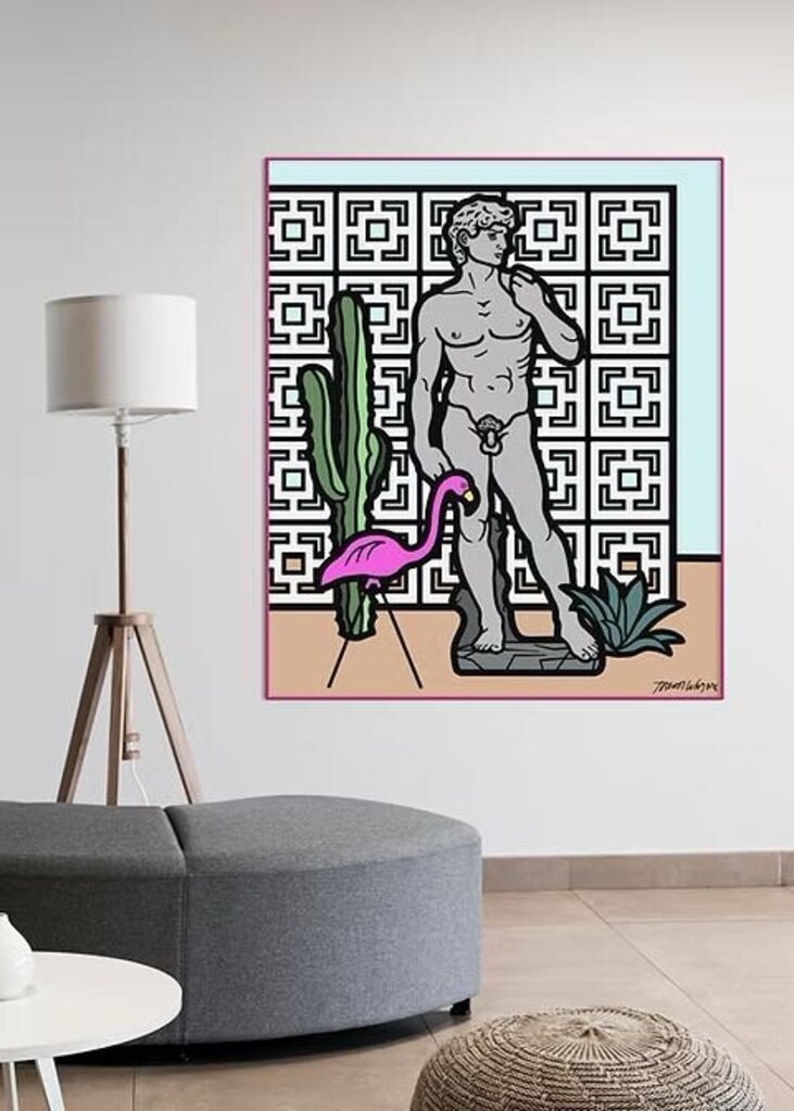 Trevor Wayne LED Neon David in Palm Springs