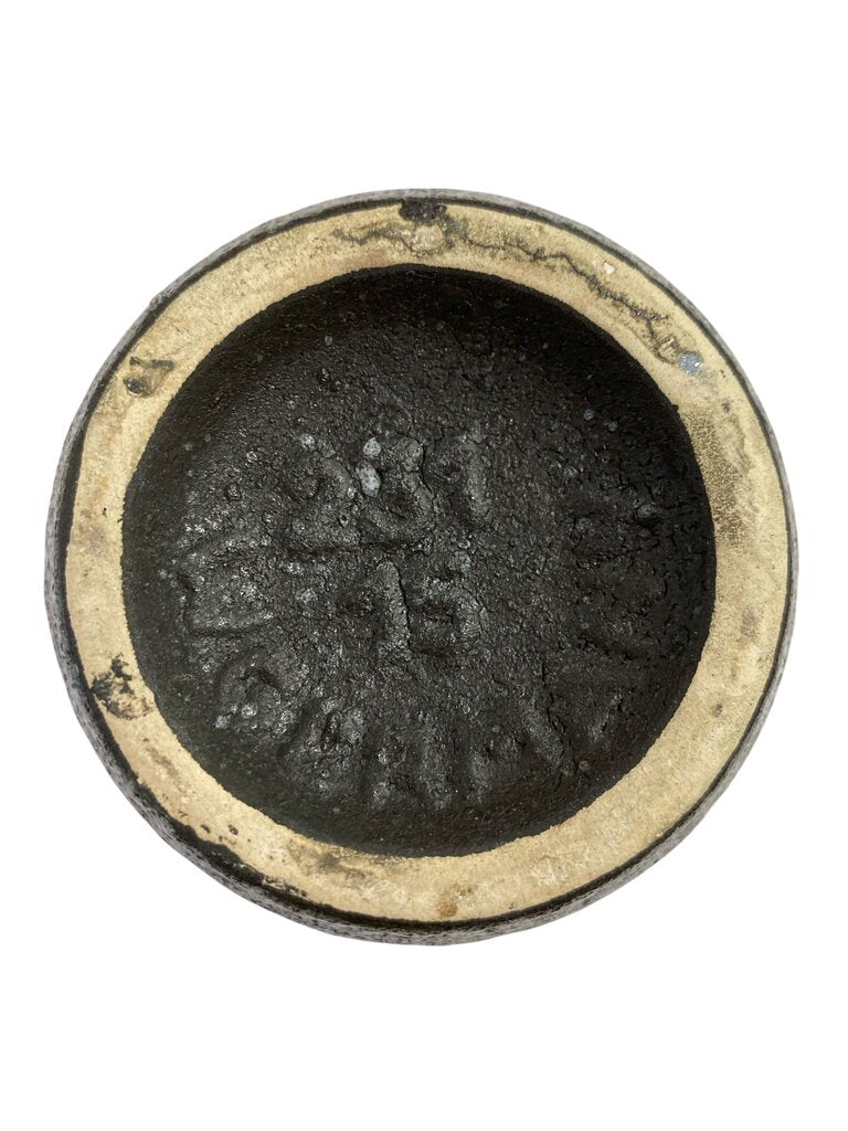 MCM West German Scheurich Lora Zig Zag Fat Lava Vase 231/15 in Gray and Red