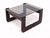 Mid Century 1970's Rosewood Brazilian Modern Side Table Designed by Percival Lafer