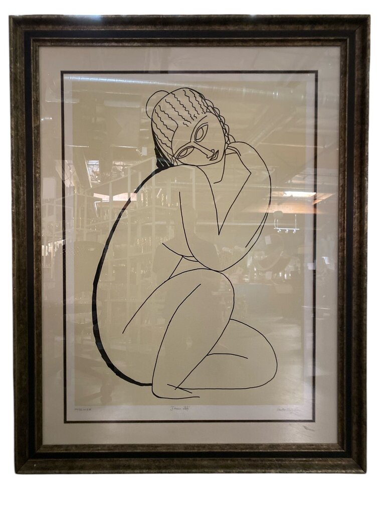 Amedeo Modigliani "Nudo Seduto" - Extra Large Open Edition Print