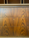 Danish Modern Mid Century Rosewood Roll Top Desk (working key)