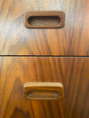 Danish Modern Mid Century Rosewood Roll Top Desk (working key)
