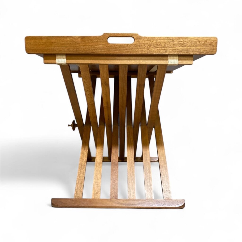 UBER RARE Drexel Kipp Stewart Walnut Tray End Table - Exceptional!