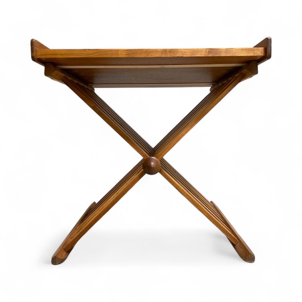 UBER RARE Drexel Kipp Stewart Walnut Tray End Table - Exceptional!