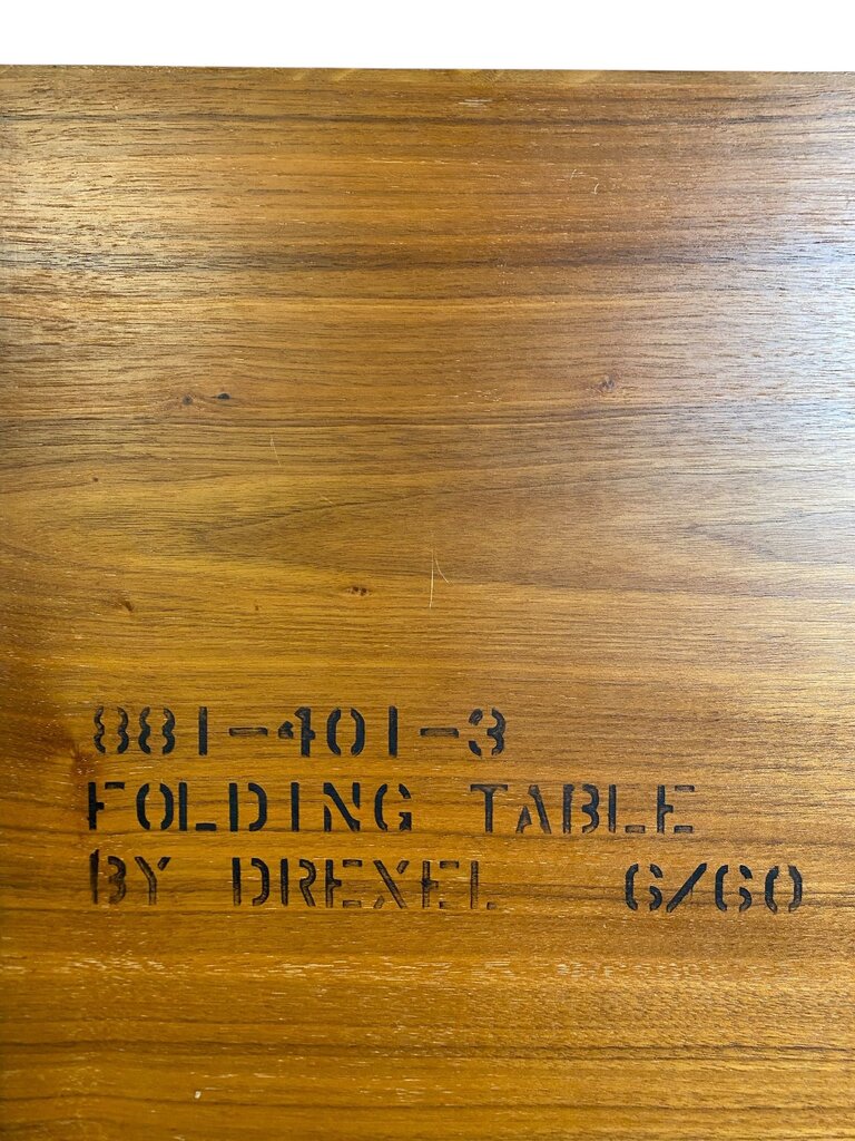 UBER RARE Drexel Kipp Stewart Walnut Tray End Table - Exceptional!