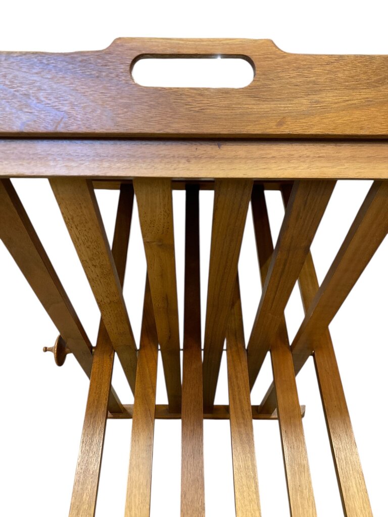 UBER RARE Drexel Kipp Stewart Walnut Tray End Table - Exceptional!