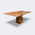 Vintage Ratan Twisted Pedestal Dining Table