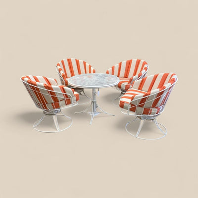 Vintage Mid Century Homecrest Patio Lounge Set (5 Pieces)