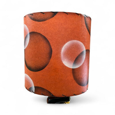 Atomic Black & Gold Lg. Zig Zag Table Lamp with Custom Handmade Shade