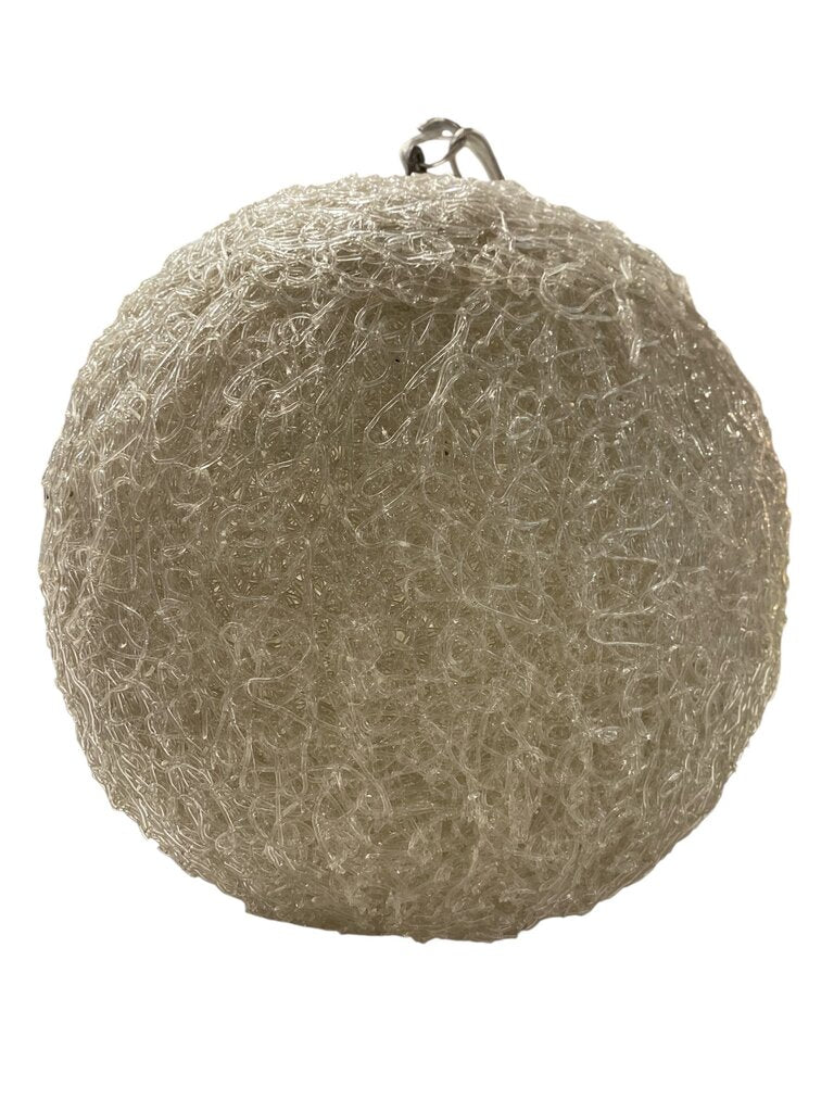 Vintage Spun Lucite Hanging Swag Lamp