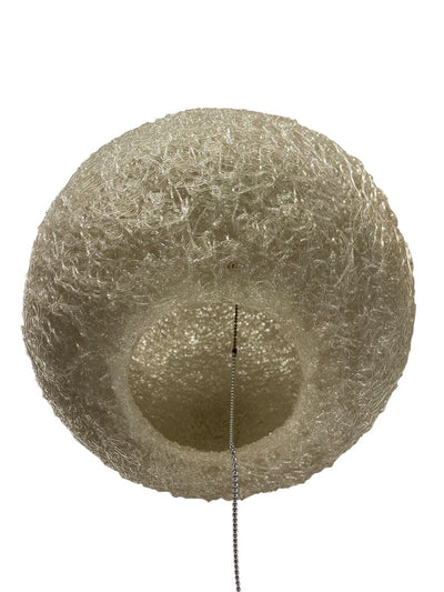 Vintage Spun Lucite Hanging Swag Lamp