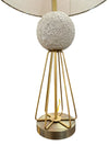 Rocket to the Moon Lamp with Custom Handmade Shade