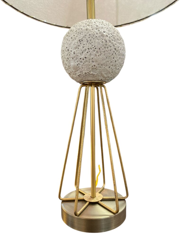 Rocket to the Moon Lamp with Custom Handmade Shade