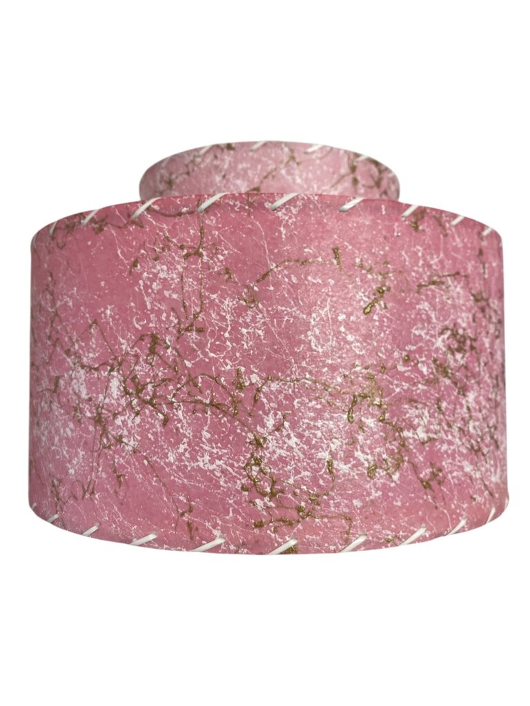 12" Hand Made 2-Tier Marbled Pink Shade