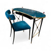 Rider Writing Desk by Jonathan Adler w/ Rider Chair in Peacock