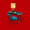 Rider Writing Desk by Jonathan Adler w/ Rider Chair in Peacock