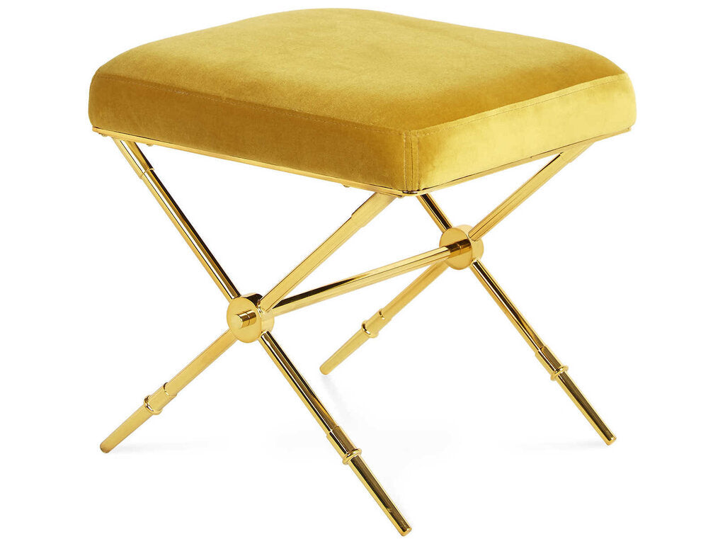Rider Rialto Gold Velvet Bench