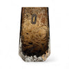 70's Topaz Coffin Glass vase by Geoffrey Baxter for Whitefriars