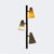 Mid Century Tension Pole Lamp w/3 lights