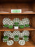 Mid Century Roylal China Green Plaid Dining & Coffee Set of 67