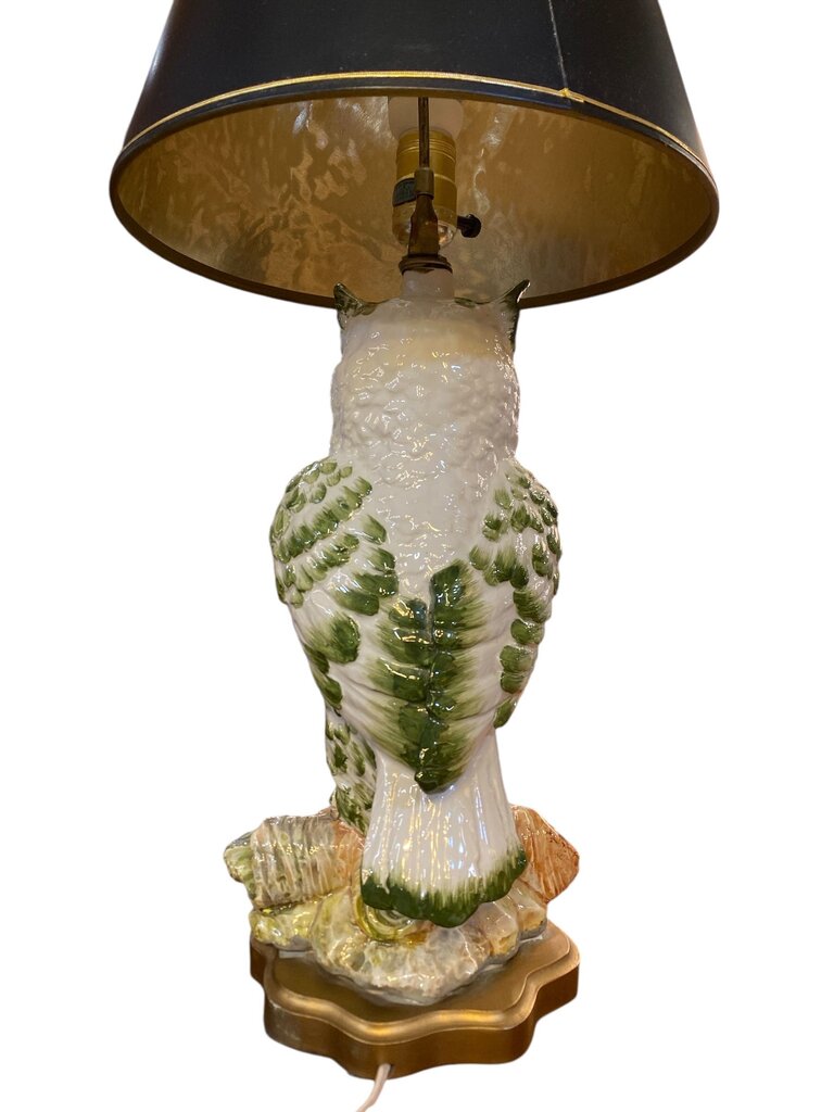 Vintage Ceramic Owl Lamp