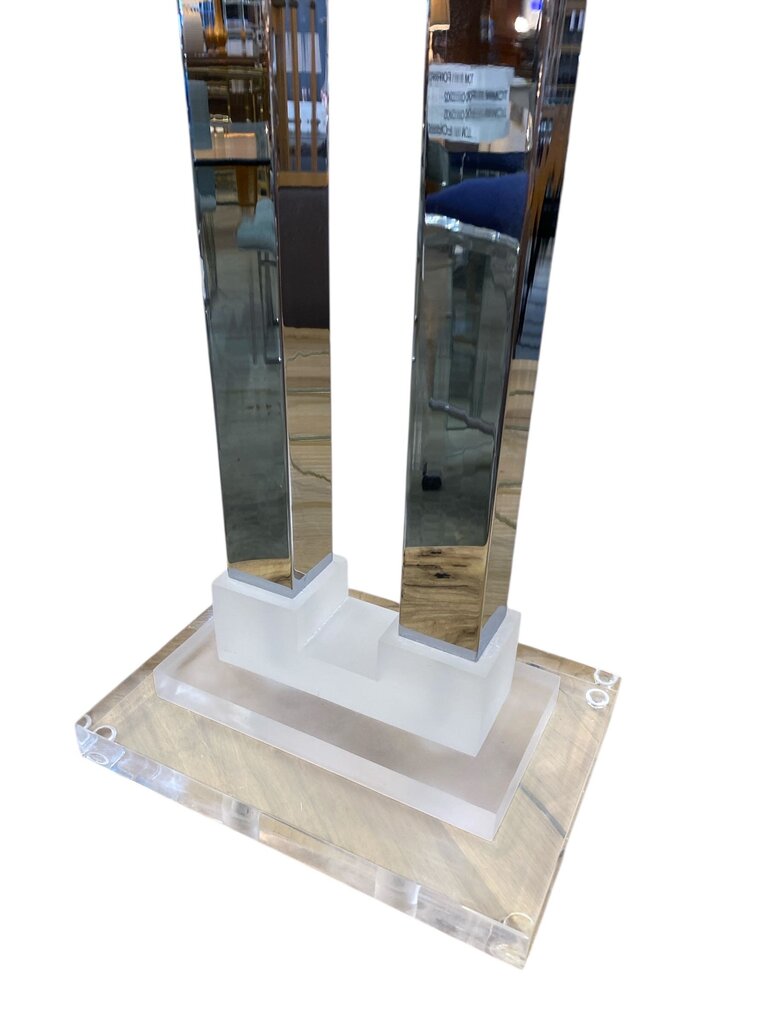 Lucite and Chrome Table Lamp