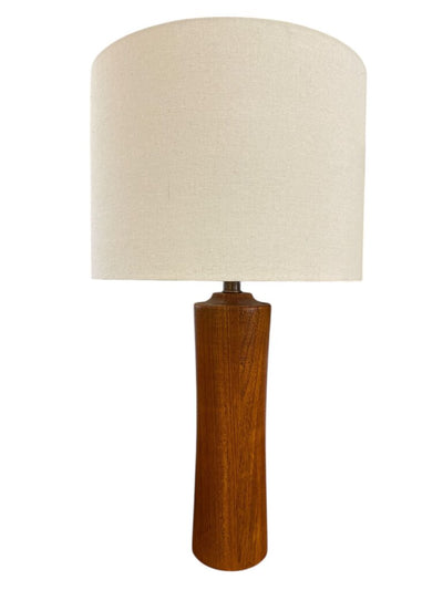 Danish Modern Pair of Solid Teak Lamps (Set of 2)