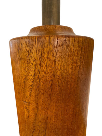 Danish Modern Pair of Solid Teak Lamps (Set of 2)