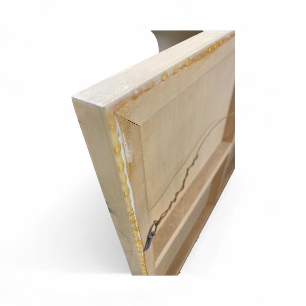 San Francisco Sketch Original Architectural Drawing on Wood,Resin byOana Barac-Marker