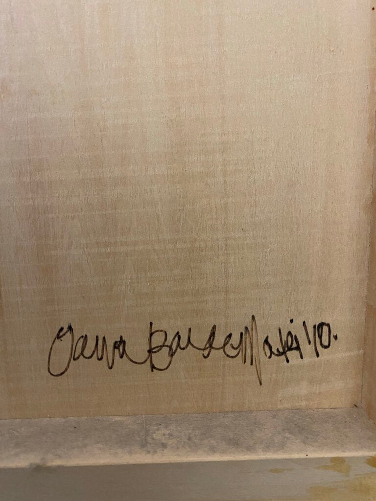 San Francisco Sketch Original Architectural Drawing on Wood,Resin byOana Barac-Marker