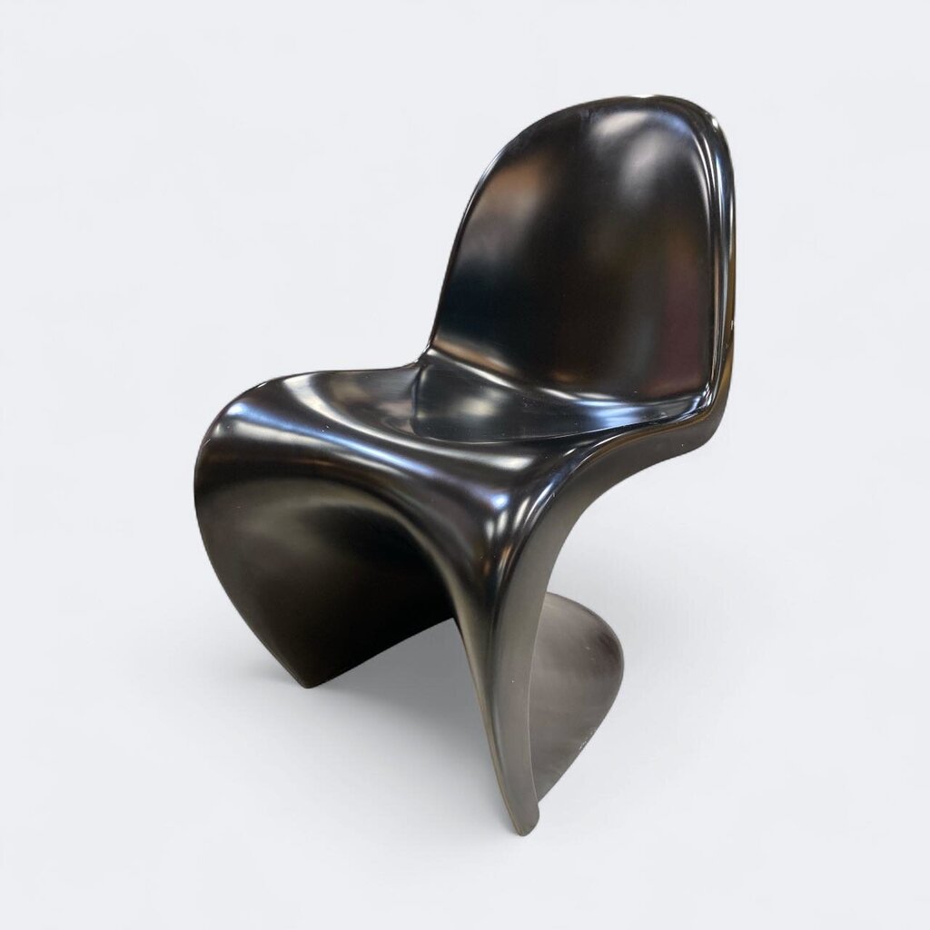 Vintage Black Fiberglass Panton Chair
