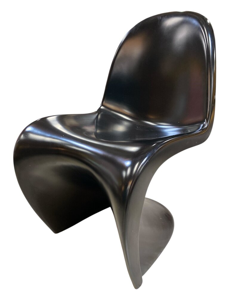 Vintage Black Fiberglass Panton Chair