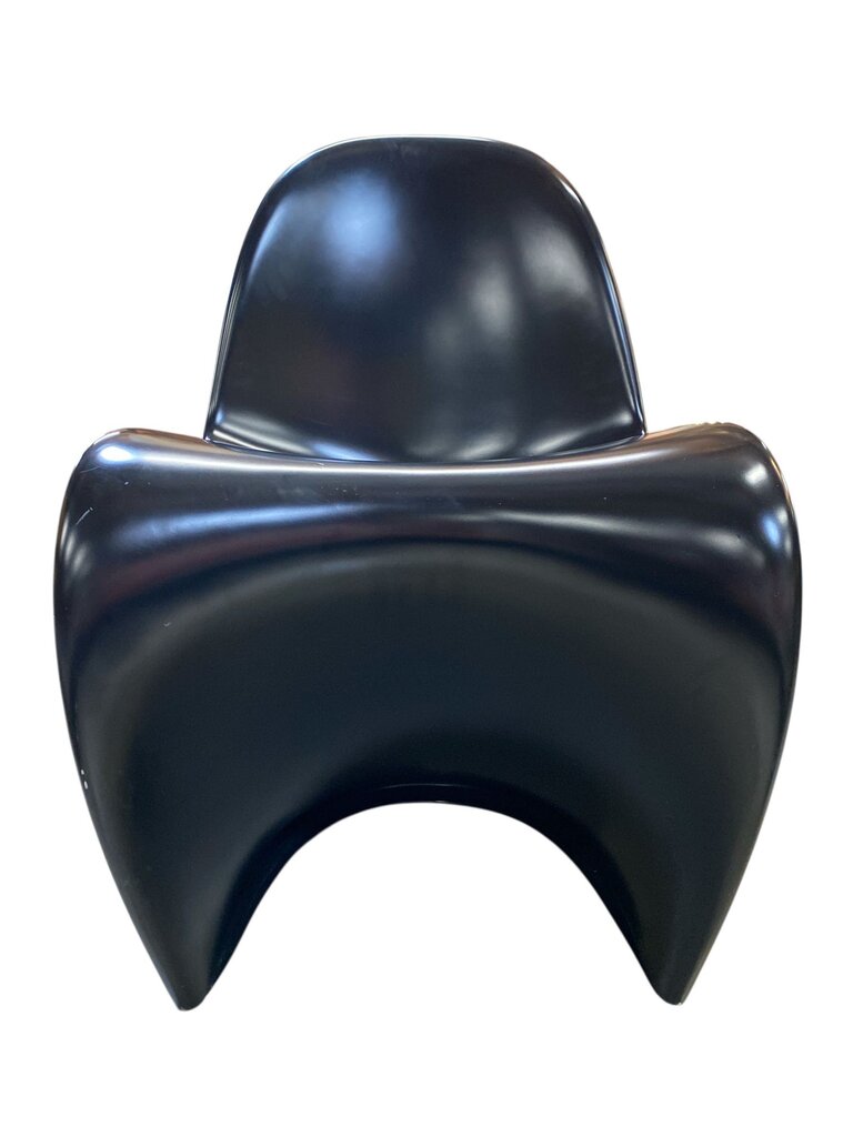 Vintage Black Fiberglass Panton Chair