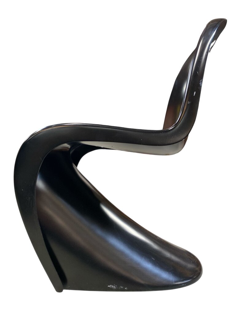 Vintage Black Fiberglass Panton Chair