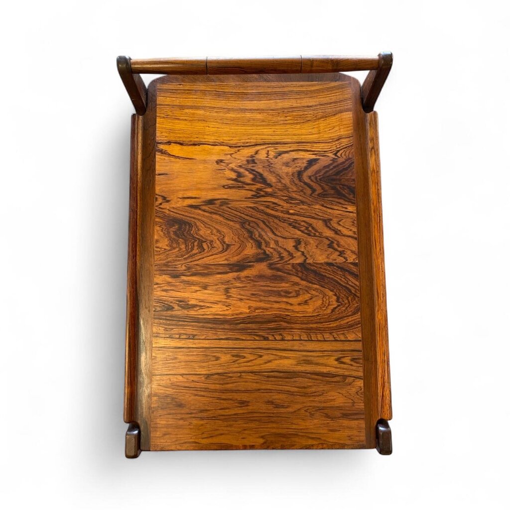 Mid Century Rosewood Serving Cart Circa 1960