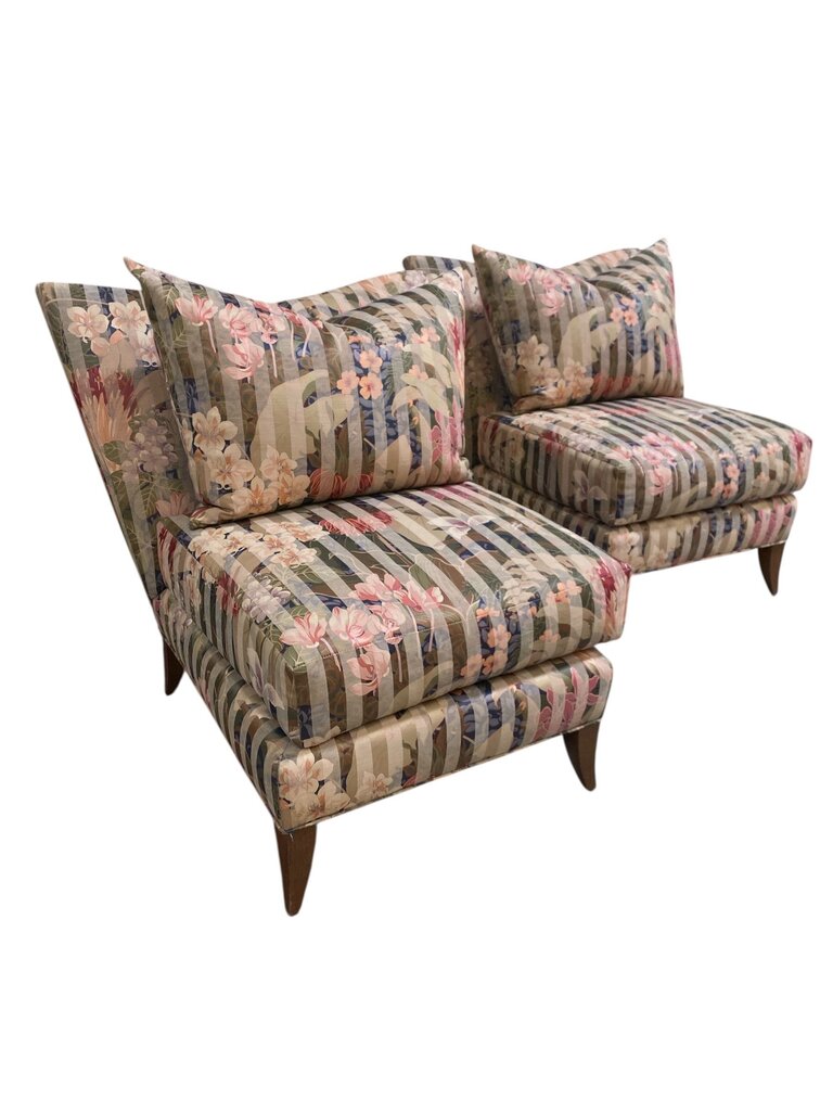 Postmodern Pair of "Swaim" Club Chairs by John Mascheroni (Set of 2)