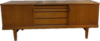 Mid Century Danish Modern Teak Sideboard by Henning Kjaernulf 1960