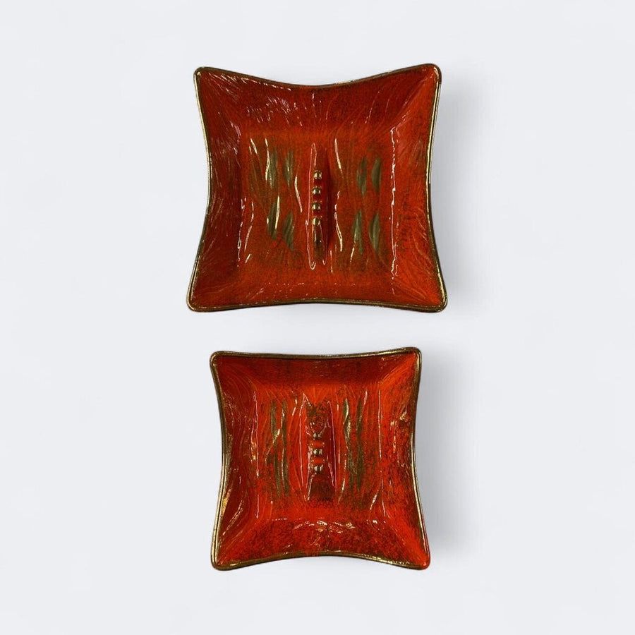 Mid Century 50"s McCoy Stacking Ashtray set of 2