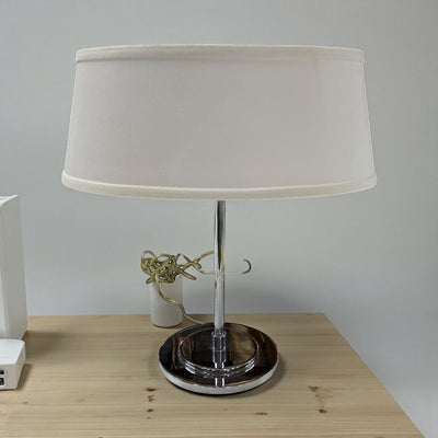 Mid Century Modern Heavy Chrome Table Lamp