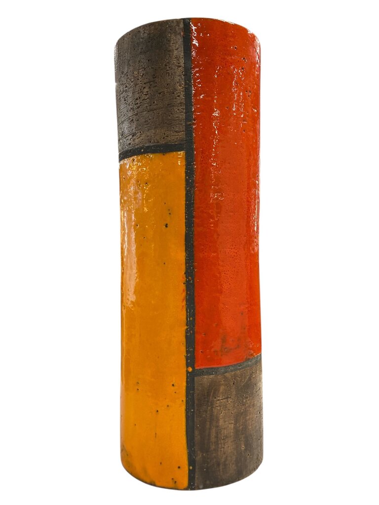 Bitossi MONDRIAN Italian Mid Century Ceramic Vase or Lamp Base