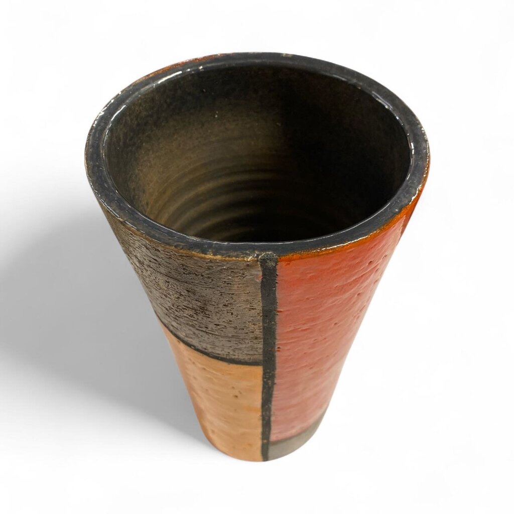 Bitossi MONDRIAN Italian Mid Century Ceramic Vase or Lamp Base