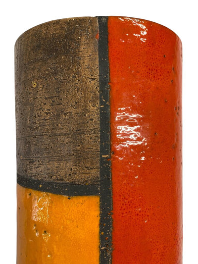 Bitossi MONDRIAN Italian Mid Century Ceramic Vase or Lamp Base