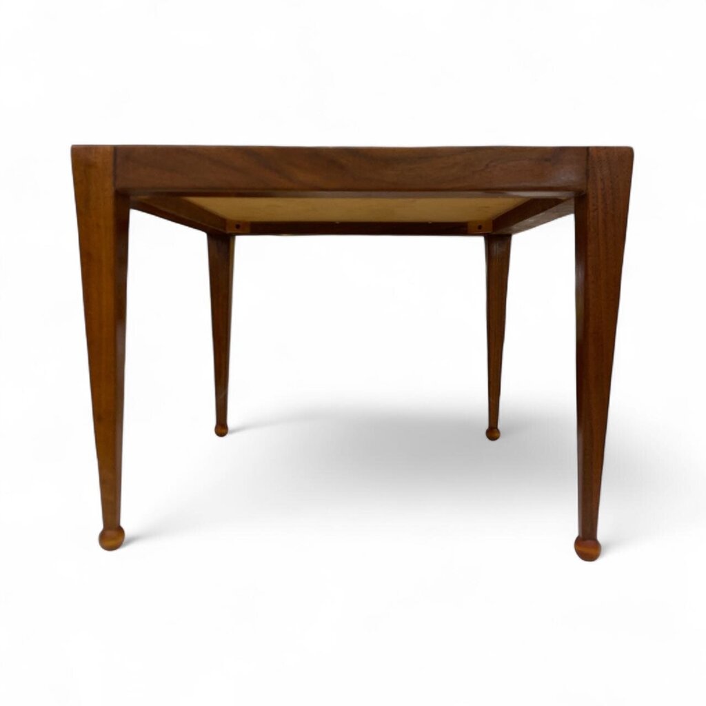 Mid Century Travertine Side Table