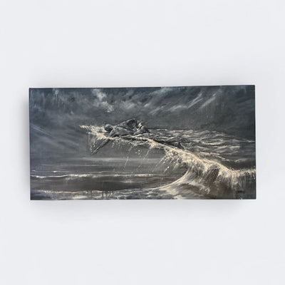 Italian Listed Artist of Note: Claudio Minnoni "Sea Me" Original Abstract Artwork 2010