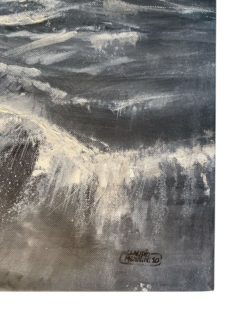 Italian Listed Artist of Note: Claudio Minnoni "Sea Me" Original Abstract Artwork 2010