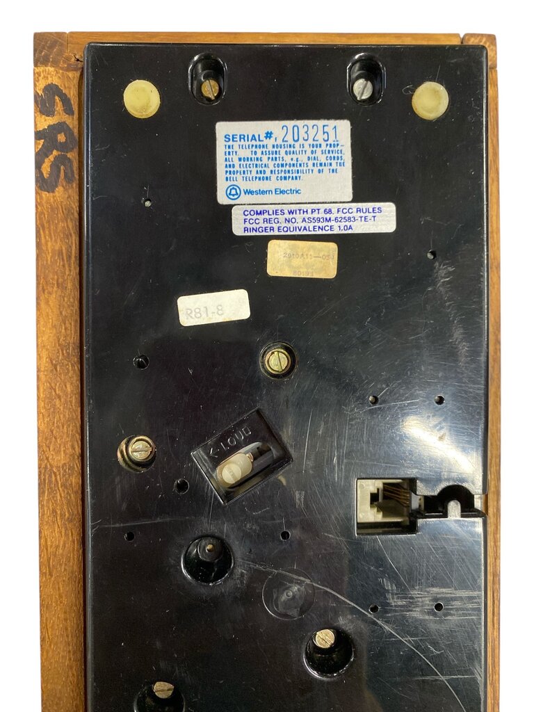 Mid Century Cased Telephone in Cool Pattern