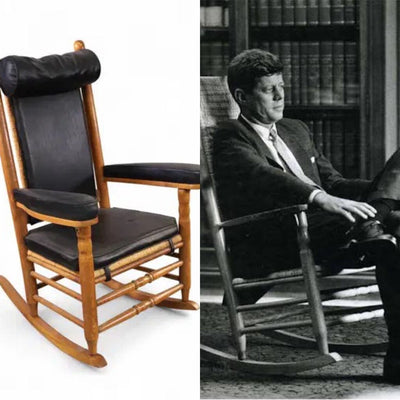 Larry Arata Replica JFK Rocking Chair in Black
