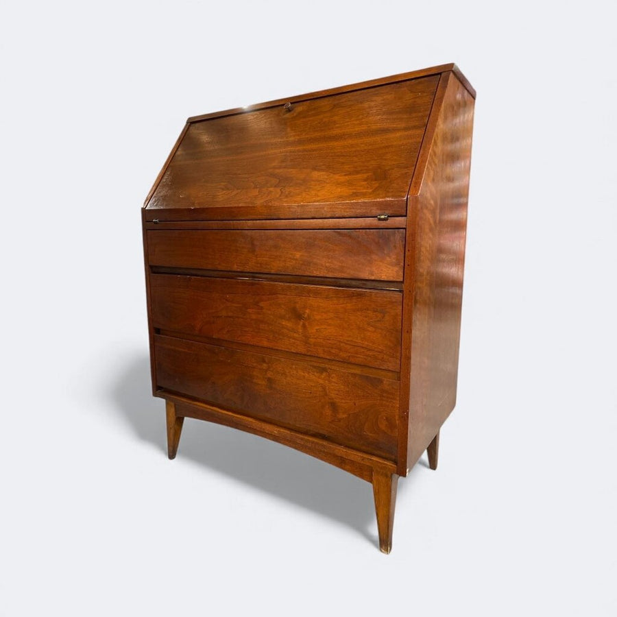 Mid Century Lane Walnut Secretary Desk